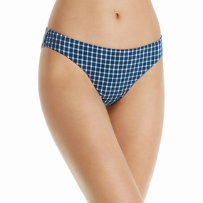 Womens Checkered Hipster Swim Bottom Separates