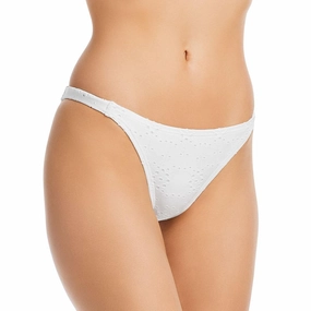Womens Eyelet Polyester Swim Bottom Separates