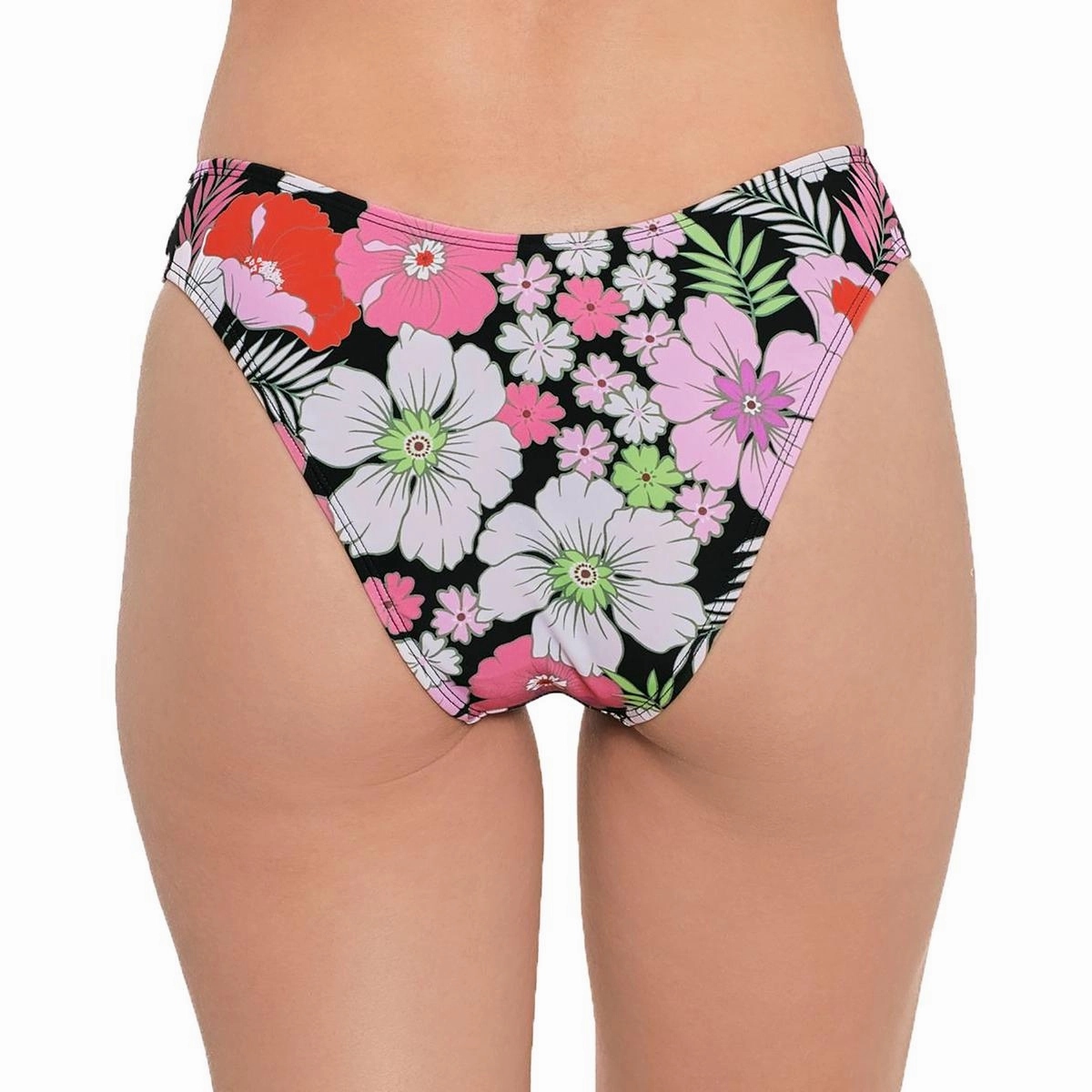 Womens Floral Print Hipster Swim Bottom Separates