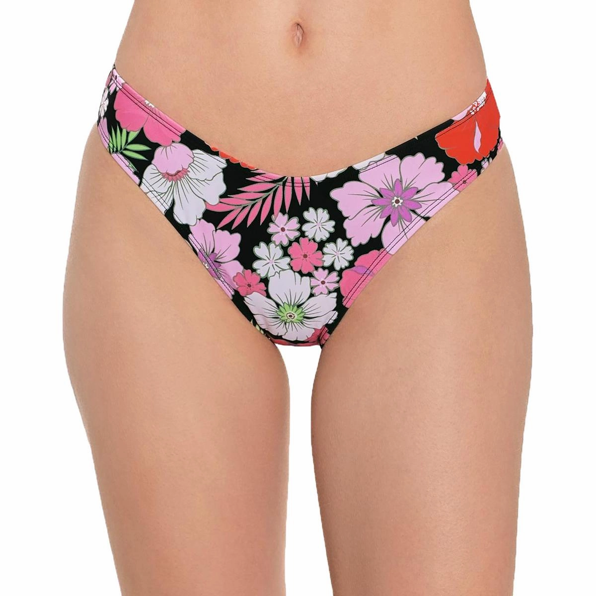 Womens Floral Print Hipster Swim Bottom Separates