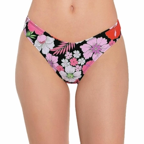 Womens Floral Print Hipster Swim Bottom Separates