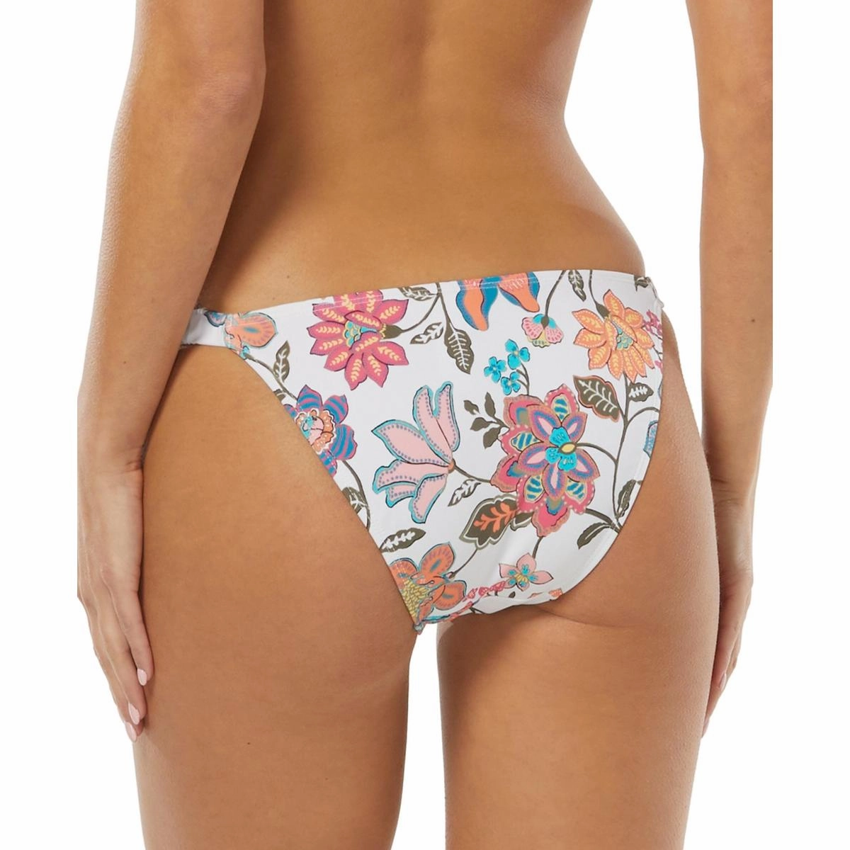 Womens Floral Shirred Swim Bottom Separates