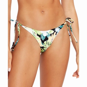 Womens Floral Side Tie Swim Bottom Separates