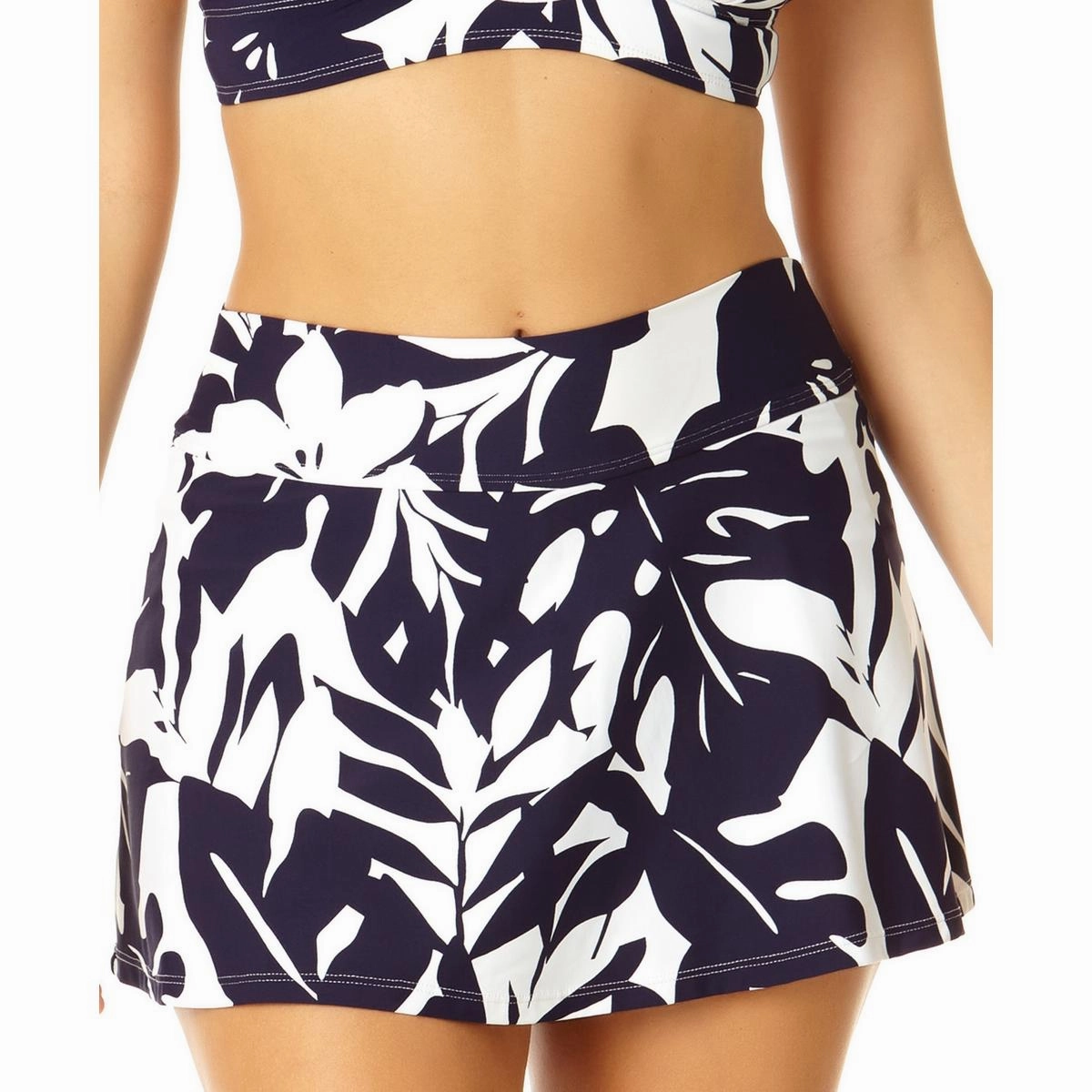 Womens Hidden Pockets Nylon Swim Bottom Separates