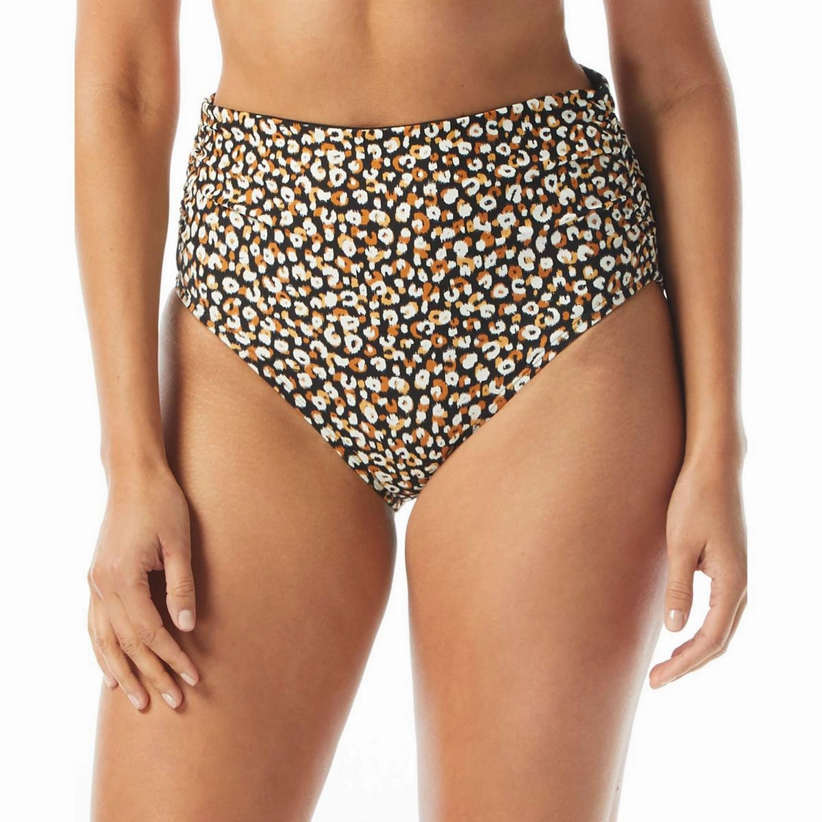 Womens Printed High-Waisted Swim Bottom Separates