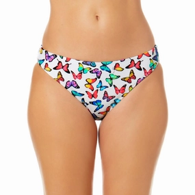 Womens Printed Nylon Swim Bottom Separates
