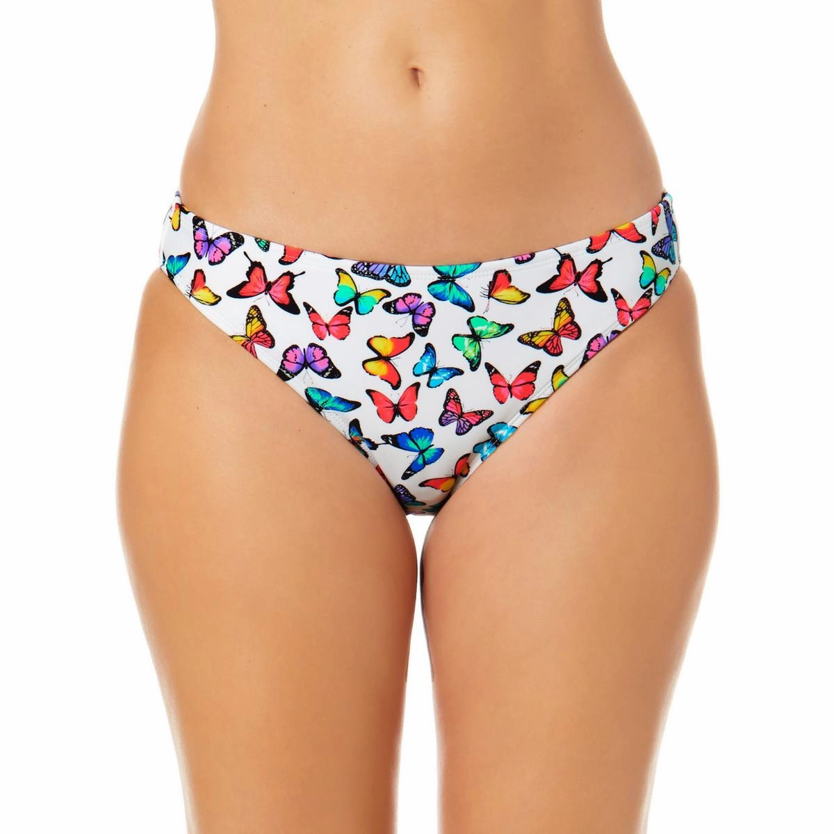 Womens Printed Nylon Swim Bottom Separates