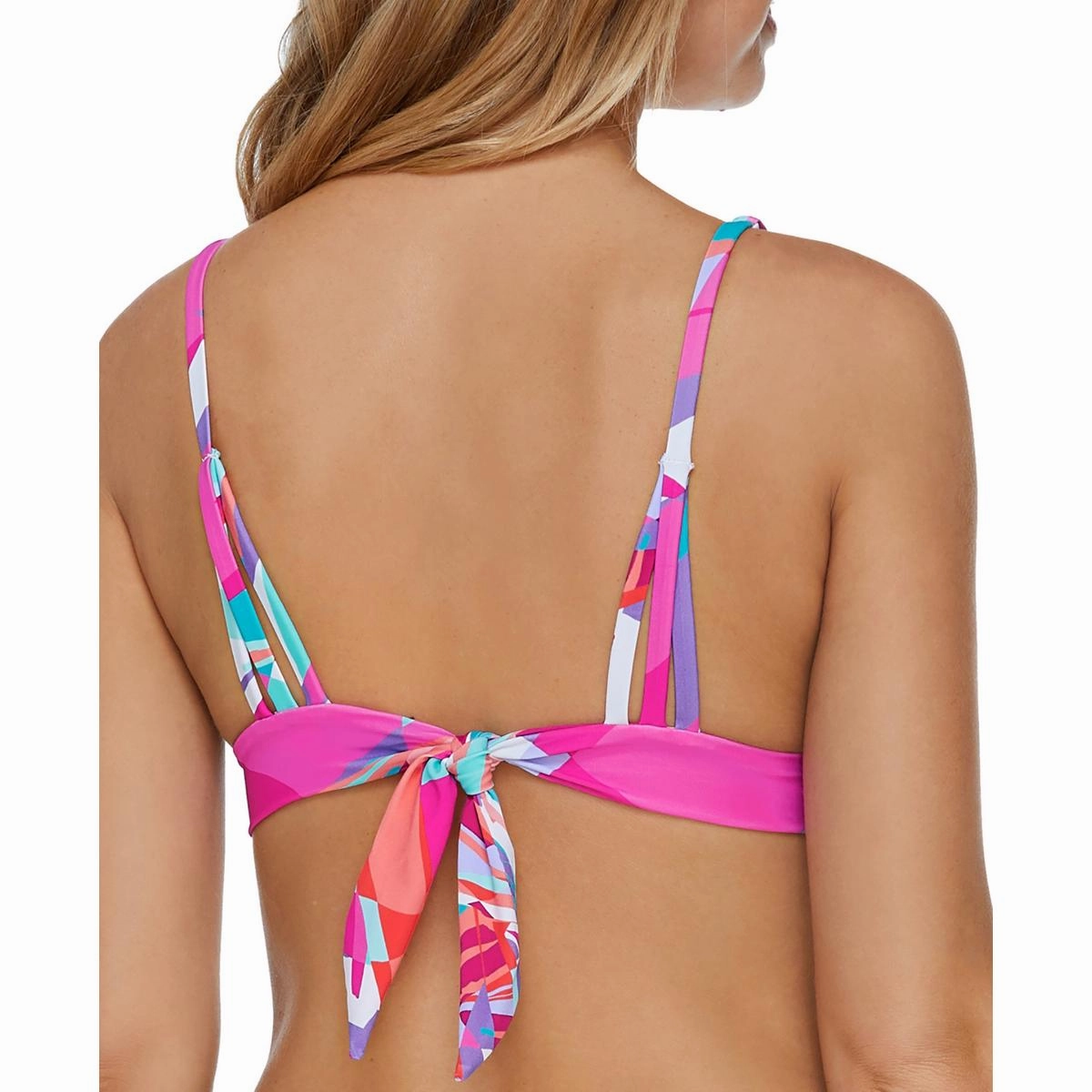 Womens Printed Removable Padding Bikini Swim top