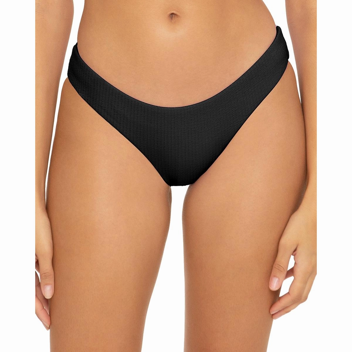 Womens Ribbed Nylon Swim Bottom Separates