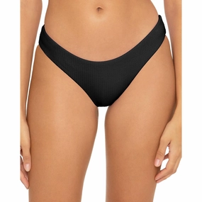Womens Ribbed Nylon Swim Bottom Separates