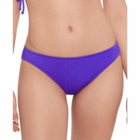 Womens Ribbed Polyester Swim Bottom Separates