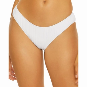 Womens Ribbed Polyester Swim Bottom Separates