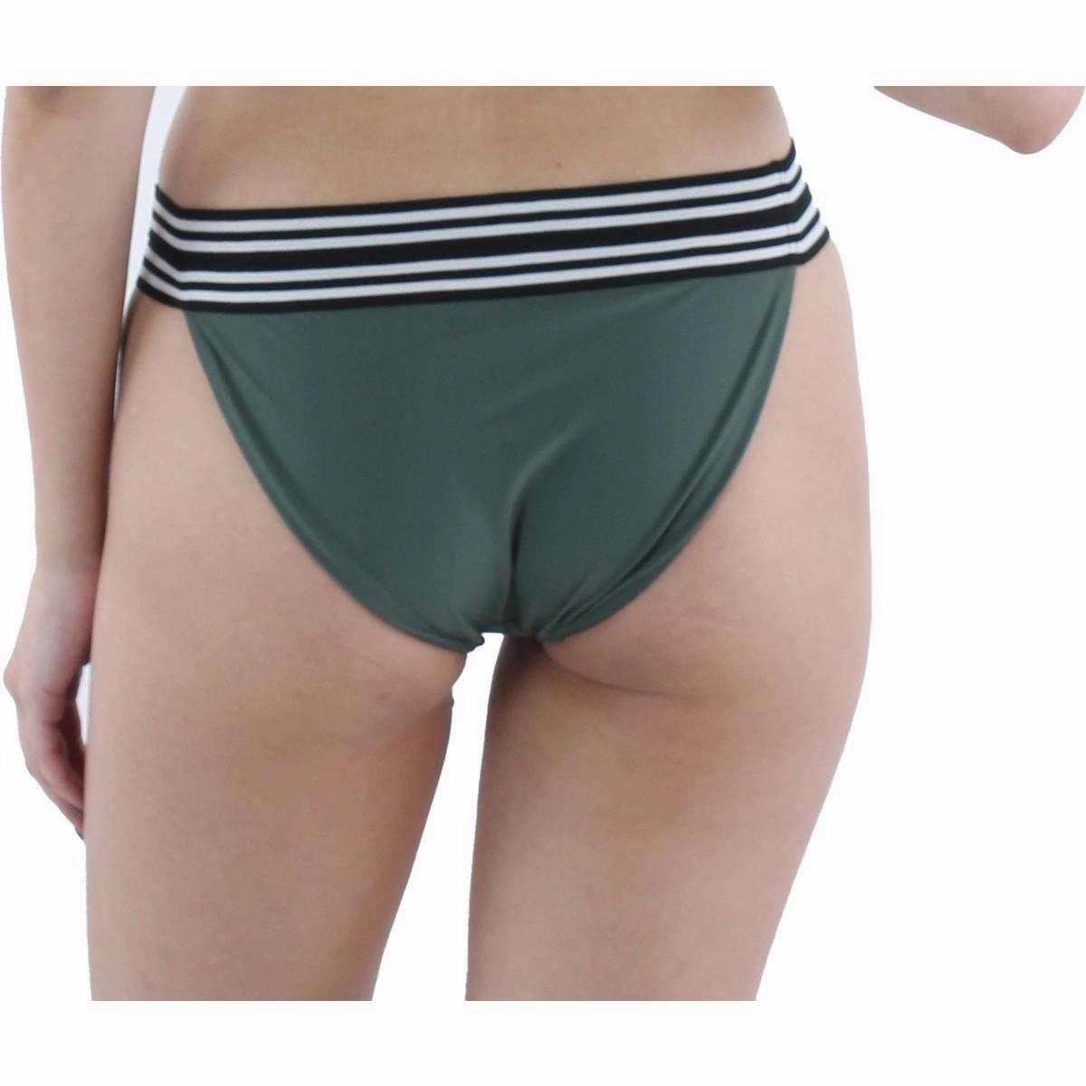 Womens Stretch Striped Swim Bottom Separates
