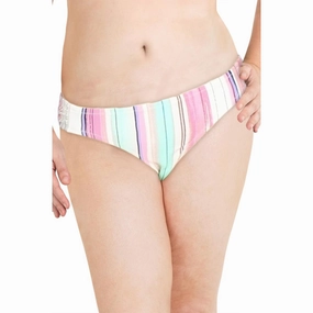 Womens Striped Hipster Swim Bottom Separates