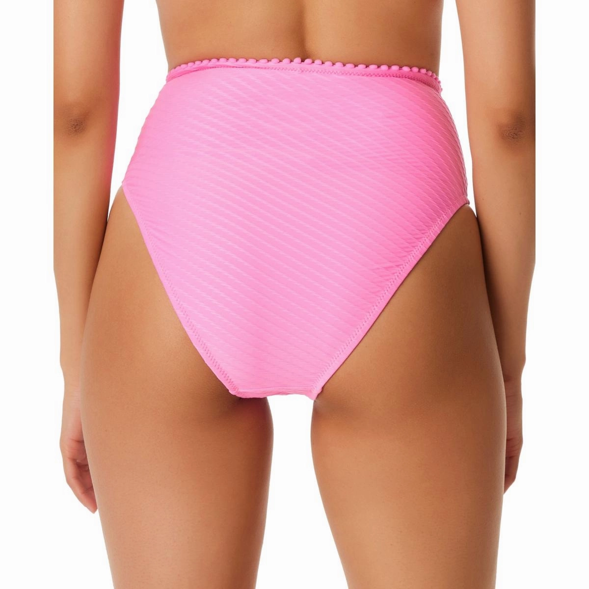 Womens Textured High Waist Swim Bottom Separates