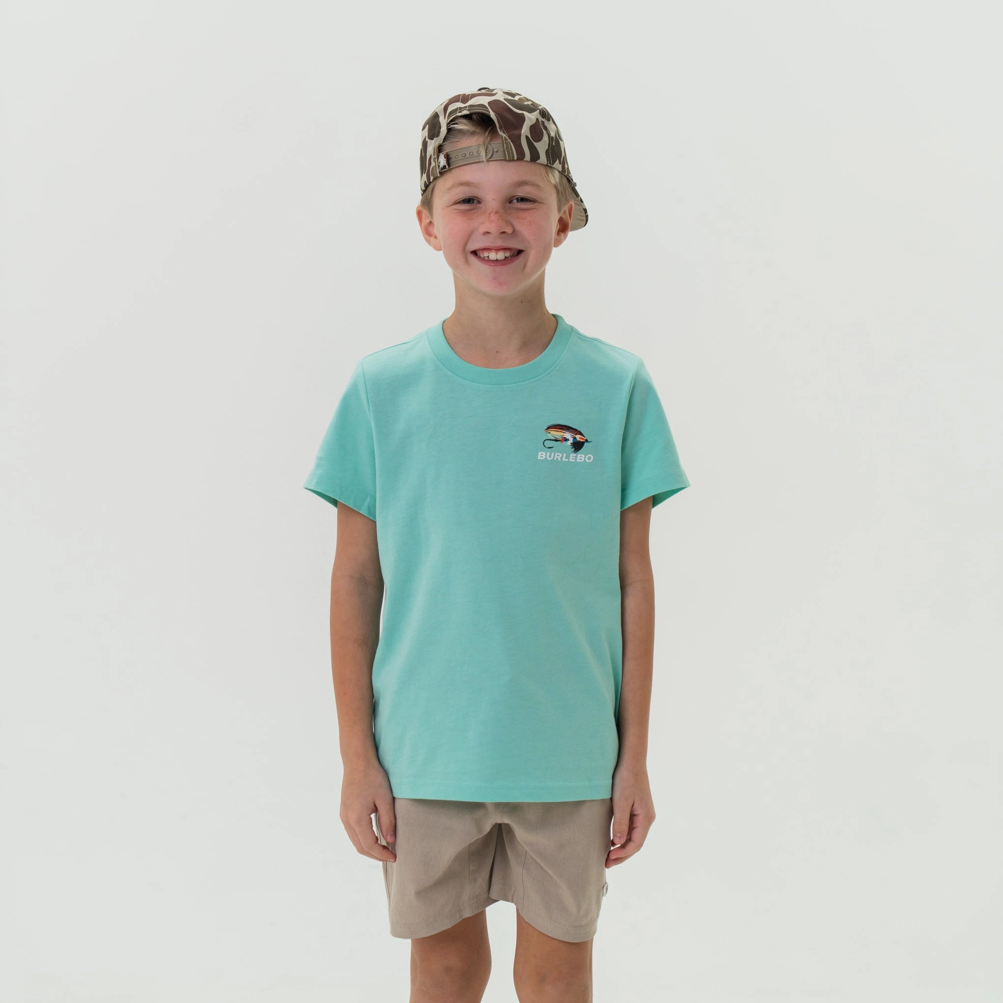Youth Tee - Burlebo Outdoors Angler - Island Reef