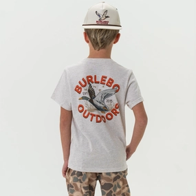 Youth Tee - Old School Duck Hunt - Heather Oatmeal