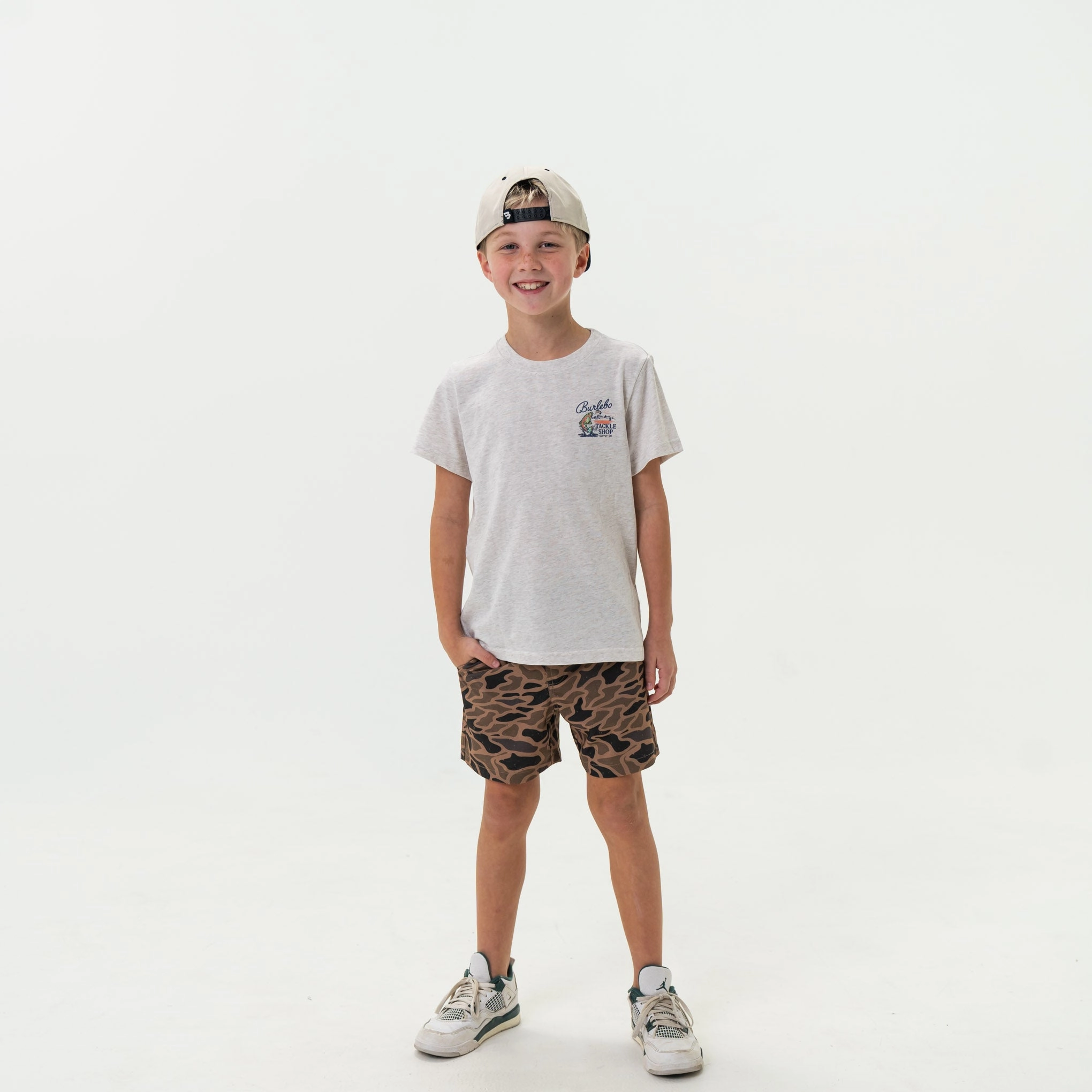Youth Tee - Tackle Shop - Heather Oatmeal